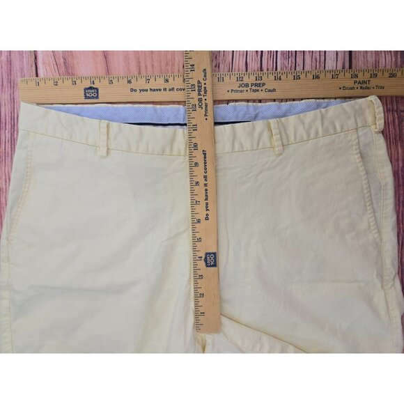 Peter Millar Mens Yellow Cotton Chino Shorts 38 Classic Fit - Picture 4 of 5